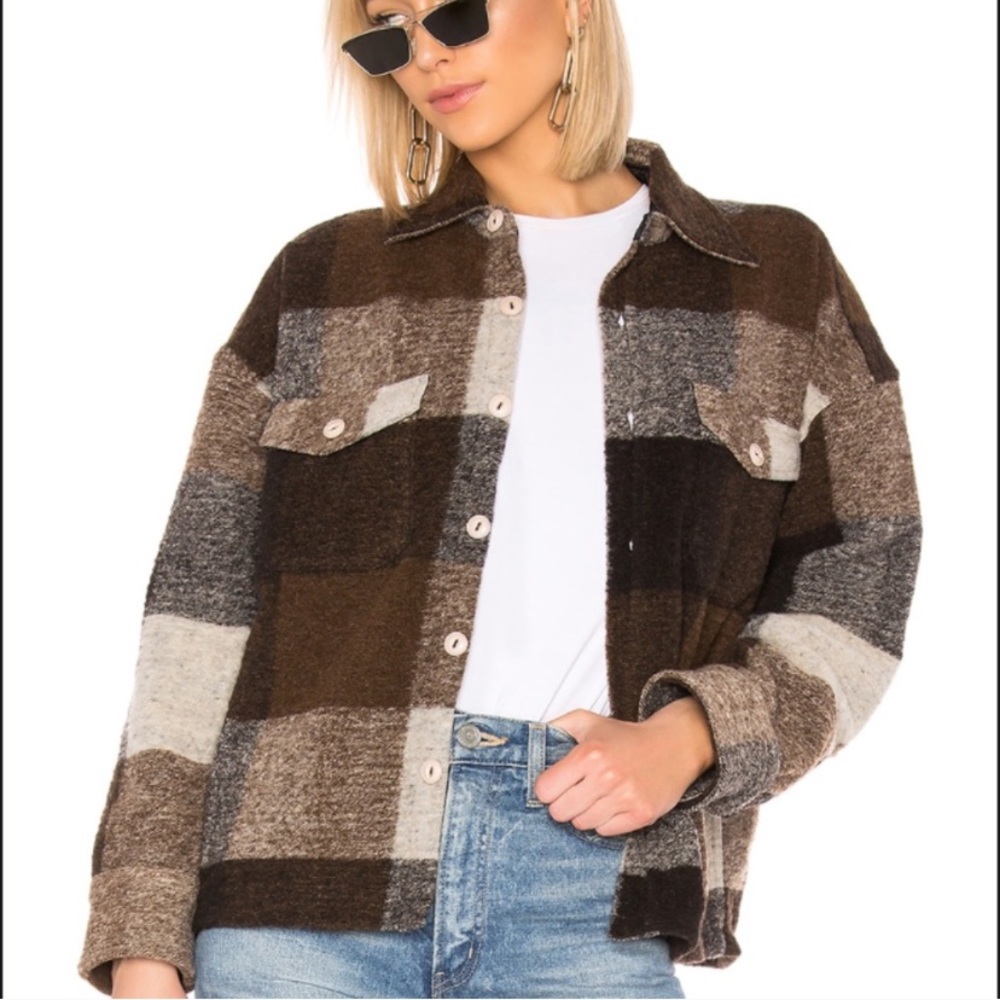 Anine Bing Bobbi Brown Flanel Jacket